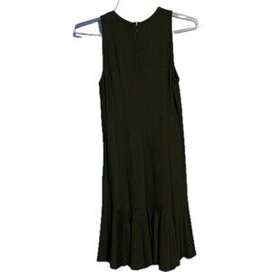 Polo Ralph Lauren Size Small Knit Fit And Flare Black Midi Dress Sleeveless